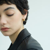Colombain crescent metal ins style all-match earrings