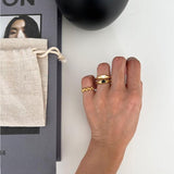 Elisa Retro Glaze Drip Love Ring