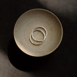 Gabriel smooth sterling silver all-match thin ring