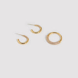 Layla Micro-Inlaid Zircon C-Shaped Earrings