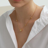 Naomi High-Grade Small Round Bead Necklace