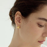 Bona Semi-Circular Teardrop Earrings