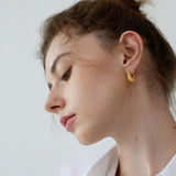 Rosine Classic Croissant Metal All-match Earrings