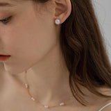 Arianna Pearl Girl Natural Bun Earrings
