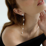 Amara Beauty Freshwater Pearl Long Earrings