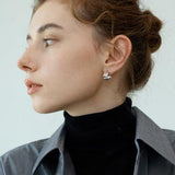 Ella Classic Chanel-Inspired C-Shaped Earrings