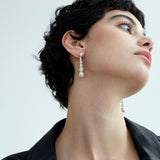 Christine Gradient Gray Pearl Drop Earrings