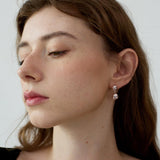 Zola Niche Silver Ball Pendant Earrings