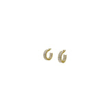 Ashwin Square Zircon Full Circle Earrings